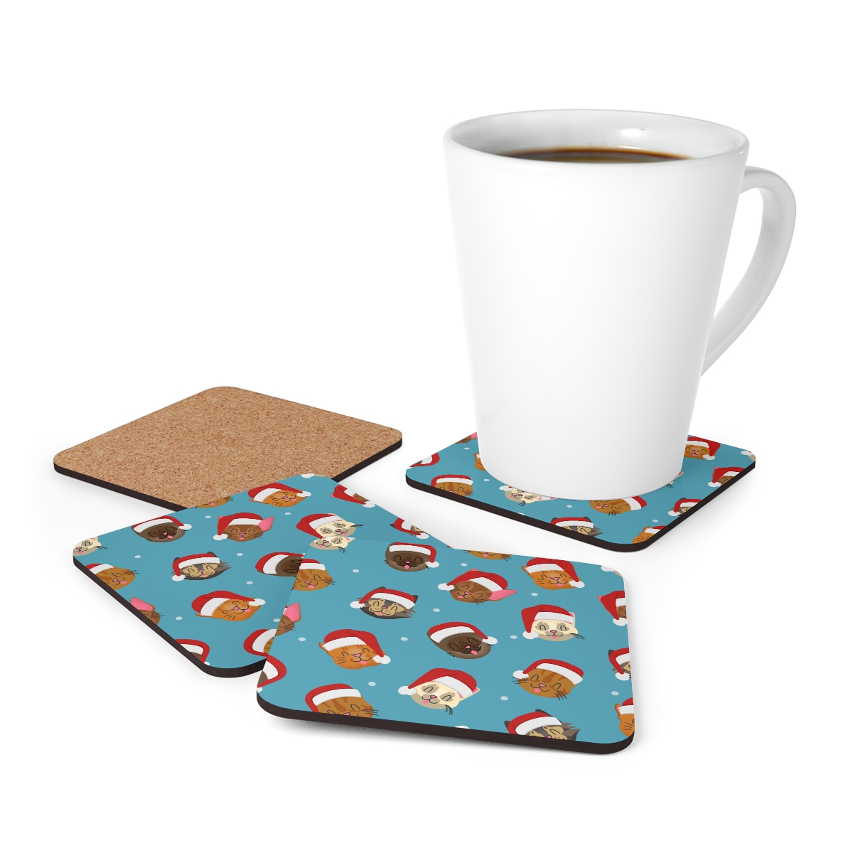 Christmas-hat-cat-coasters-2