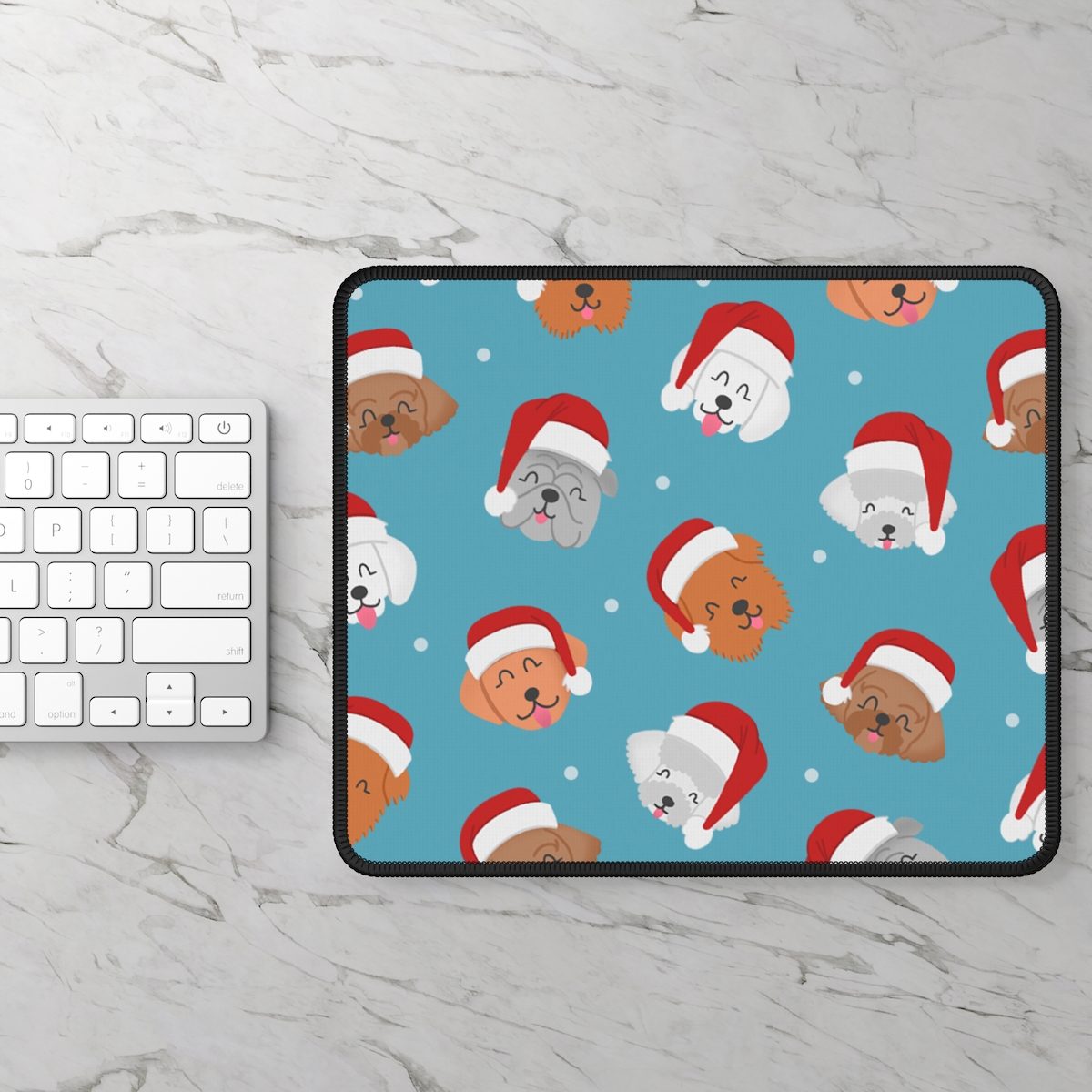 Christmas-hat-dog-mouse-pad-2